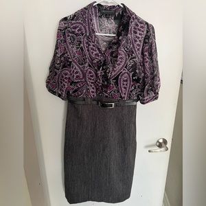 Cute purple and grey dress